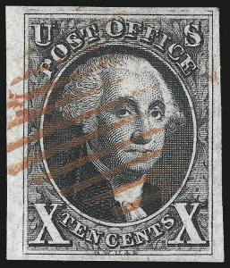 Sale 1078, Lot 67, 10c 1847 Issue, 1875 Reproduction of 1847 Issue (Scott 2-4)