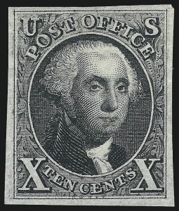 Sale 1078, Lot 71, 10c 1847 Issue, 1875 Reproduction of 1847 Issue (Scott 2-4)