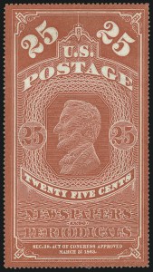 Sale 1079, Lot 2057, 1875 Reprint of 1865 Issue, 1881 Special Printing (Scott PR4-PR8)