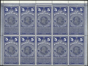 Sale 1079, Lot 2058, 1875 Reprint of 1865 Issue, 1881 Special Printing (Scott PR4-PR8)