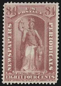Sale 1079, Lot 2119, 1875 Special Printing (Scott PR33-PR50)