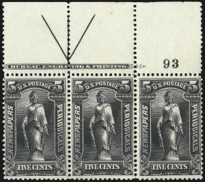 Sale 1079, Lot 2191, 1895 Unwatermarked Issue Unused (Scott PR102-PR113)
