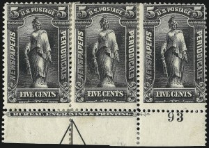 Sale 1079, Lot 2193, 1895 Unwatermarked Issue Unused (Scott PR102-PR113)