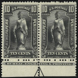 Sale 1079, Lot 2195, 1895 Unwatermarked Issue Unused (Scott PR102-PR113)