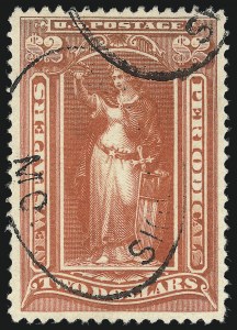Sale 1079, Lot 2209, 1895 Unwatermarked Issue Used