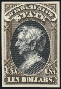 Sale 1082, Lot 253, Essays and Proofs: Officials cont., Atlanta Trial Color Proofs