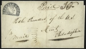 Sale 1082, Lot 301, Stampless Covers