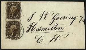 Sale 1082, Lot 380, 1861-68 Issues