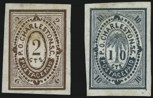 Sale 1082, Lot 575, Confederate States: Postmasters Provisionals