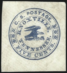 Sale 1082, Lot 583, Confederate States: Postmasters Provisionals