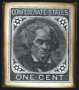 Sale 1082, Lot 600, Confederate States: Essays and Proofs, General Issues