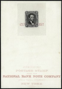 Sale 1082, Lot 68, Essays and Proofs: 1861-66 Issue