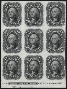 Sale 1082, Lot 73, Essays and Proofs: 1861-66 Issue