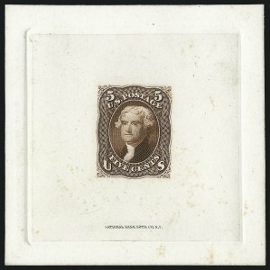 Sale 1082, Lot 79, Essays and Proofs: 1861-66 Issue