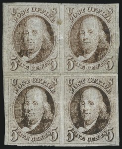 Sale 1084, Lot 3001, 5c-10c 1847 Issue Stamps (Scott 1-2)