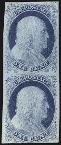 Sale 1084, Lot 3038, 1c 1851-56 Issue (Scott 5-9)