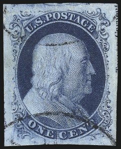 Sale 1084, Lot 3040, 1c 1851-56 Issue (Scott 5-9)