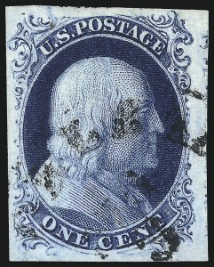 Sale 1084, Lot 3042, 1c 1851-56 Issue (Scott 5-9)