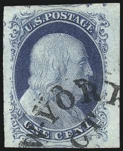 Sale 1084, Lot 3050, 1c 1851-56 Issue (Scott 5-9)