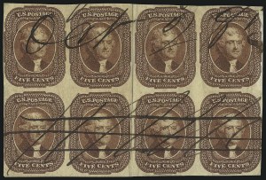Sale 1084, Lot 3056, 3c-12c 1851-56 Issue (Scott 10-17)