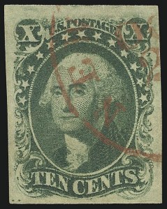 Sale 1084, Lot 3059, 3c-12c 1851-56 Issue (Scott 10-17)