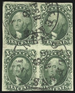 Sale 1084, Lot 3061, 3c-12c 1851-56 Issue (Scott 10-17)