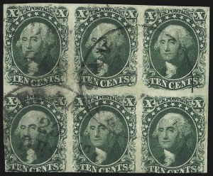 Sale 1084, Lot 3064, 3c-12c 1851-56 Issue (Scott 10-17)