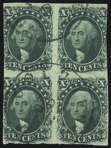 Sale 1084, Lot 3066, 3c-12c 1851-56 Issue (Scott 10-17)