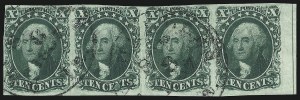 Sale 1084, Lot 3071, 3c-12c 1851-56 Issue (Scott 10-17)