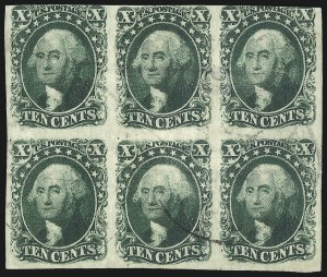 Sale 1084, Lot 3074, 3c-12c 1851-56 Issue (Scott 10-17)