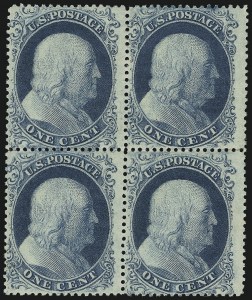 Sale 1084, Lot 3089, 1c 1857-60 Issue (Scott 18-24)