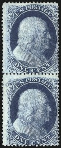 Sale 1084, Lot 3102, 1c 1857-60 Issue (Scott 18-24)