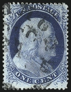 Sale 1084, Lot 3105, 1c 1857-60 Issue (Scott 18-24)