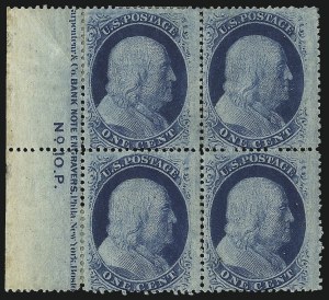 Sale 1084, Lot 3114, 1c 1857-60 Issue (Scott 18-24)