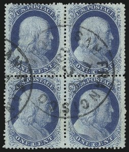 Sale 1084, Lot 3116, 1c 1857-60 Issue (Scott 18-24)