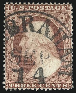 Sale 1084, Lot 3120, 3c-5c 1857-60 Issue (Scott 25-30A)