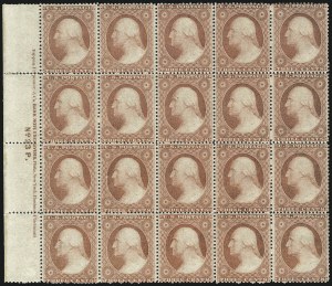 Sale 1084, Lot 3122, 3c-5c 1857-60 Issue (Scott 25-30A)