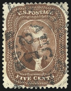 Sale 1084, Lot 3129, 3c-5c 1857-60 Issue (Scott 25-30A)