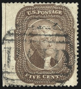 Sale 1084, Lot 3138, 3c-5c 1857-60 Issue (Scott 25-30A)