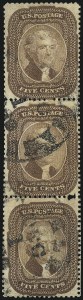 Sale 1084, Lot 3139, 3c-5c 1857-60 Issue (Scott 25-30A)