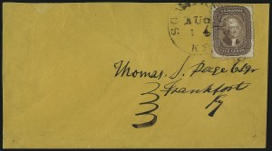 Sale 1084, Lot 3140, 3c-5c 1857-60 Issue (Scott 25-30A)