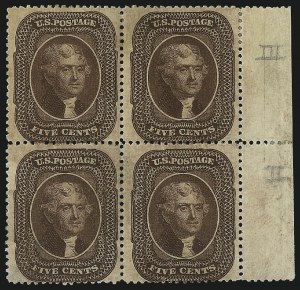 Sale 1084, Lot 3144, 3c-5c 1857-60 Issue (Scott 25-30A)