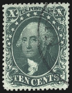 Sale 1084, Lot 3149, 10c-90c 1857-60 Issue (Scott 31-39)