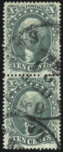 Sale 1084, Lot 3157, 10c-90c 1857-60 Issue (Scott 31-39)