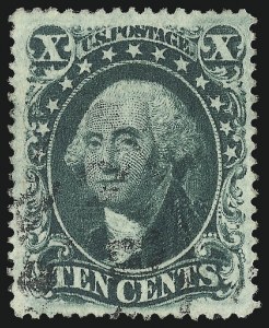 Sale 1084, Lot 3158, 10c-90c 1857-60 Issue (Scott 31-39)