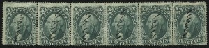 Sale 1084, Lot 3159, 10c-90c 1857-60 Issue (Scott 31-39)