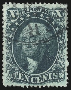 Sale 1084, Lot 3160, 10c-90c 1857-60 Issue (Scott 31-39)