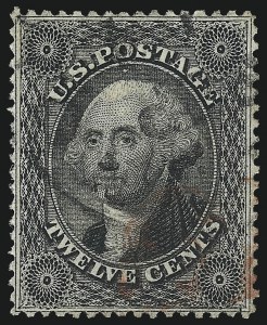 Sale 1084, Lot 3163, 10c-90c 1857-60 Issue (Scott 31-39)