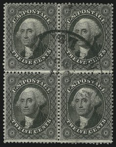 Sale 1084, Lot 3164, 10c-90c 1857-60 Issue (Scott 31-39)