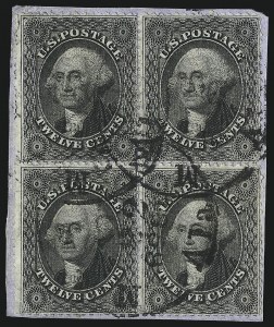 Sale 1084, Lot 3165, 10c-90c 1857-60 Issue (Scott 31-39)